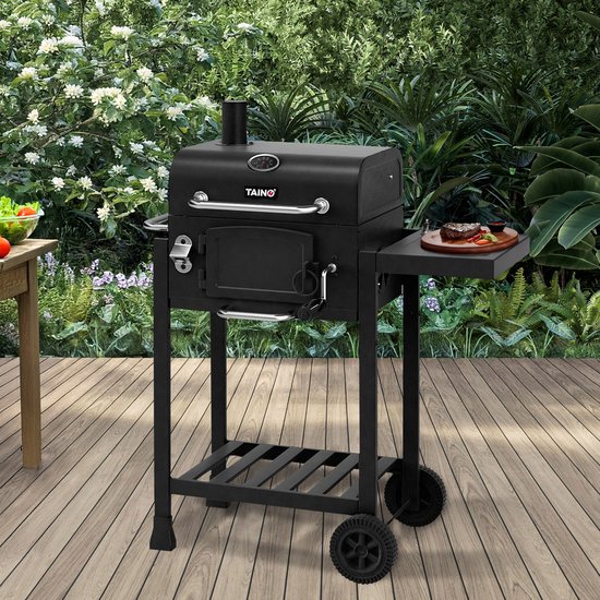 TAINO HERO Set - Smoker klein Grillwagen Houtskoolgrill Grillhaard Staande grill — afbeelding 5