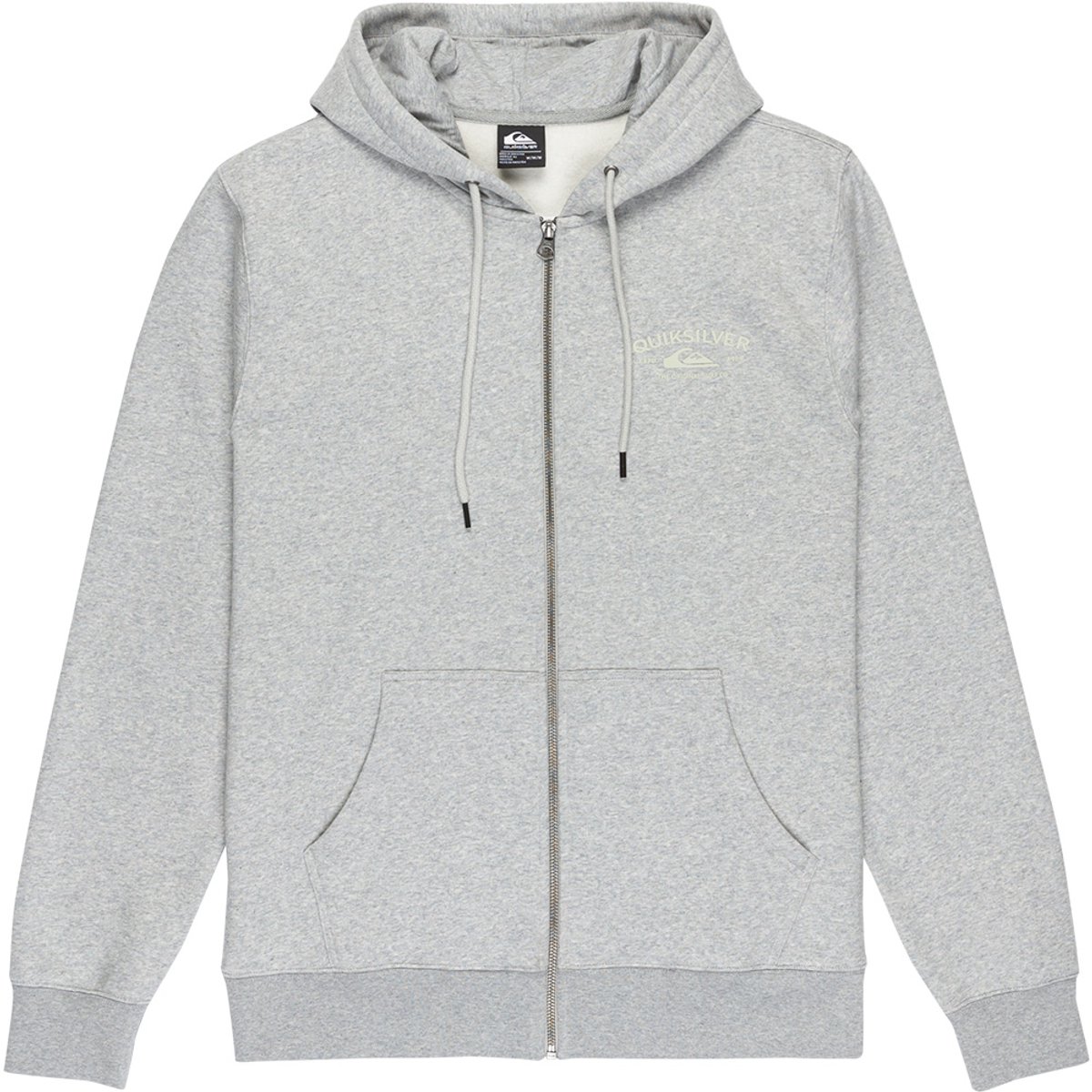 Quiksilver Eqyft05135 Fleece Fleece Met Volledige Rits Man Grijs