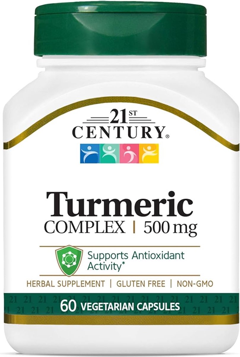 21st Century, Turmeric Complex, 500 mg, 60 Vegetarian Capsules