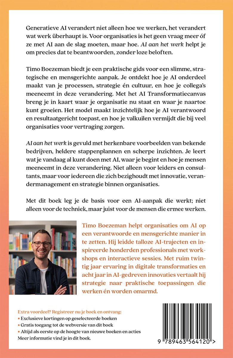 AI aan het werk - back cover