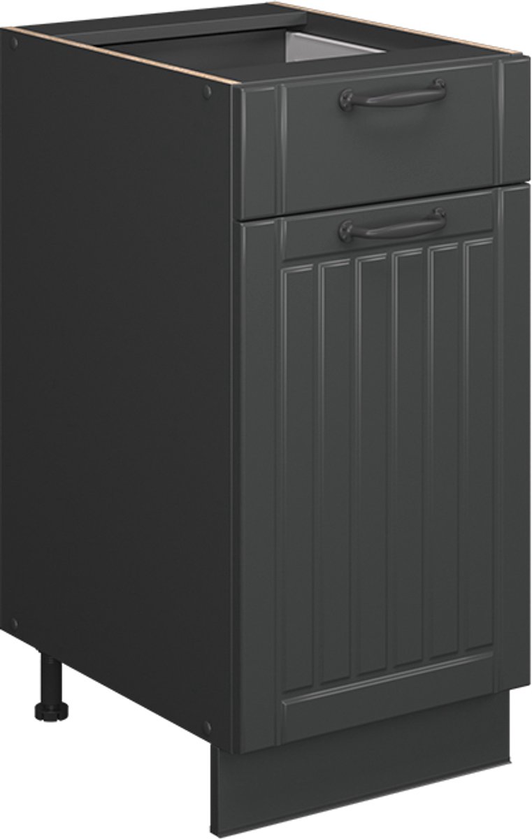 Vicco Fame-Line Keukenonderkast – 40 cm, WB Antraciet Donkergrijs Donkergrijs/Antraciet