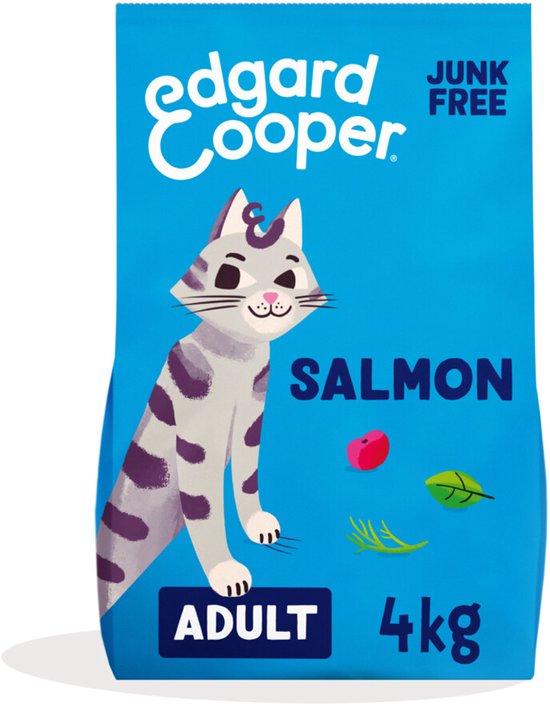 Edgard & Cooper Kattenvoer Brokjes - Graanvrij - Verse Zalm - 4kg