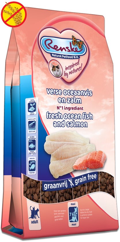 Renske Kat Adult Maxi Verse Zeevis&Zalm - Kattenvoer - 6 kg