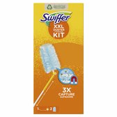 Kit de démarrage pour plumeau Swiffer XXL : 1 manche télescopique et 2 chiffons à poussière