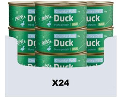Prins Chunky Paté Kattenvoer Nat Eend - 24 x 70 gr - Voordeelverpakking