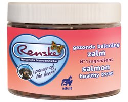 6x Renske Gezonde Beloning Mini Hartjes Hondensnack Zalm 300 gr