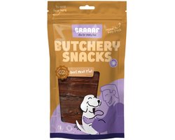10x Braaaf Hondensnack Butchery Beef Meat Flat 125 gr