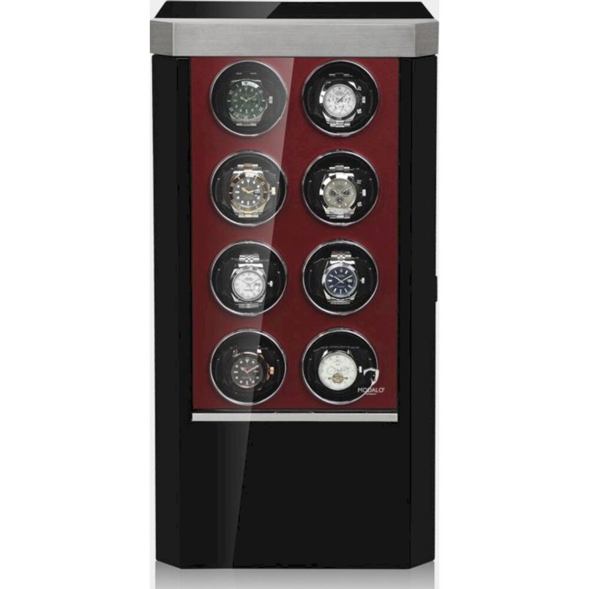 Modalo Horlogeopwinder Royal 8 - Zwart Rood 2808144