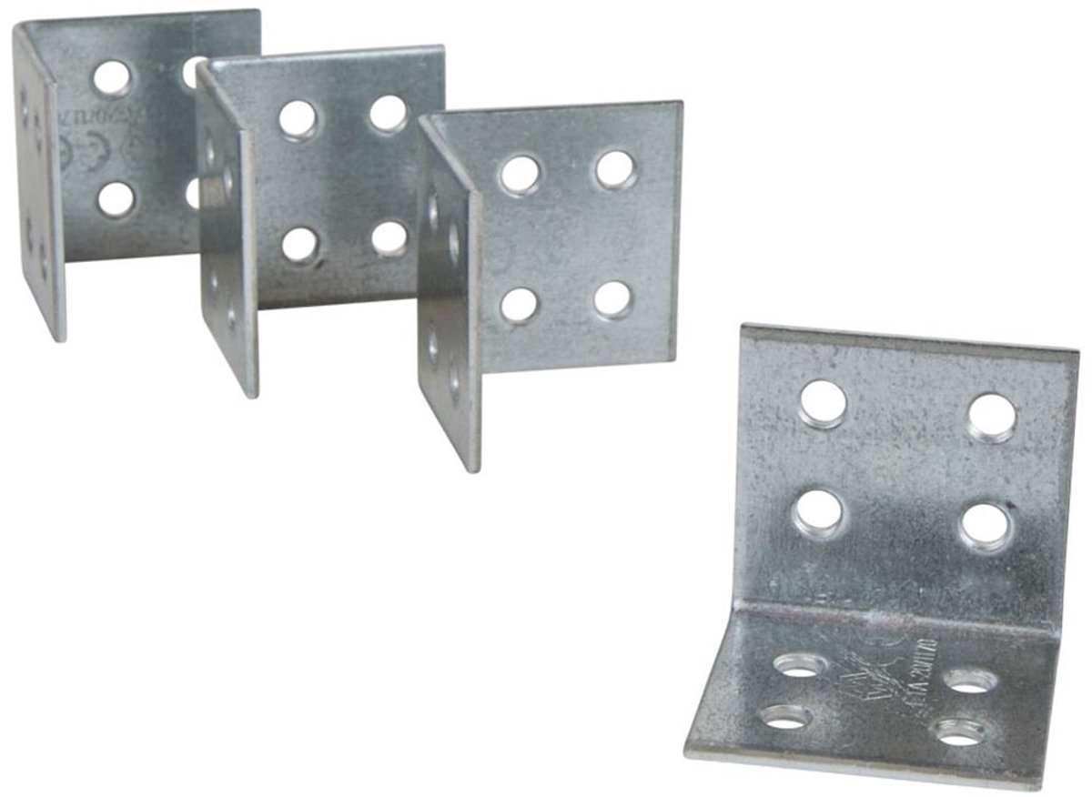 Versterkingshoek - 40 x 40 x 40 mm - Verzinkt (4 stuks)
