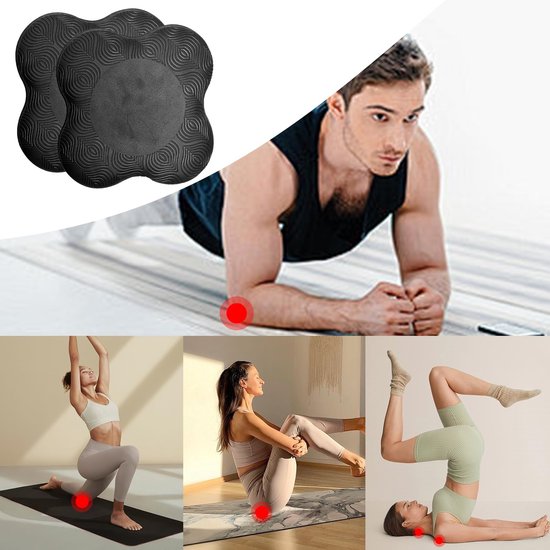 Ynkkvre-Yoga Kniekussen – 2 Stuks – Anti-Slip Yoga Knie Pad Mat 20 x 20 cm – Ondersteuning voor Knieën, Polsen en Ellebogen – Voor Yoga, Fitness en Pilates van ynkkvre — afbeelding 2