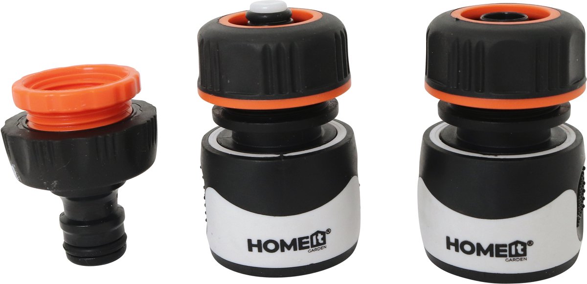 HOME It® Garden Premium luxe slangverbinder set, 1/2", 3 stuks