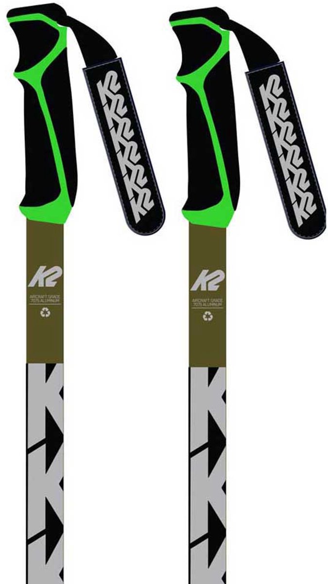 K2 Freeride 18 Stokken 110 cm Groen