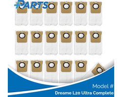 Dreame L20 Ultra Complete Stofzakken (18 Stuks, Plus.Parts® alternatief voor RDB3)