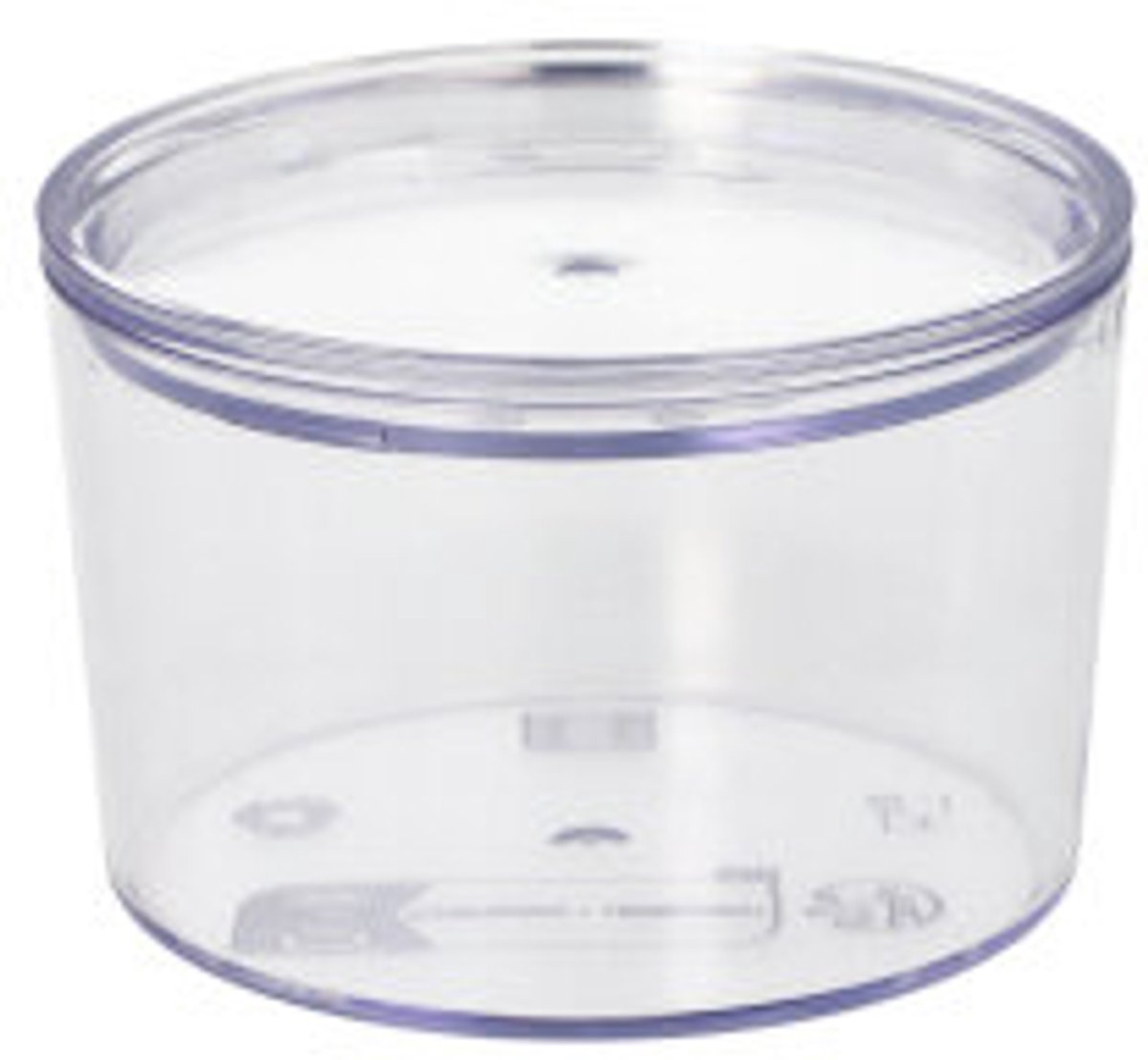 10 Herbruikbare beker + Deksels rond 190 ml Ø 8 cm · 5,4 cm transparant Cella