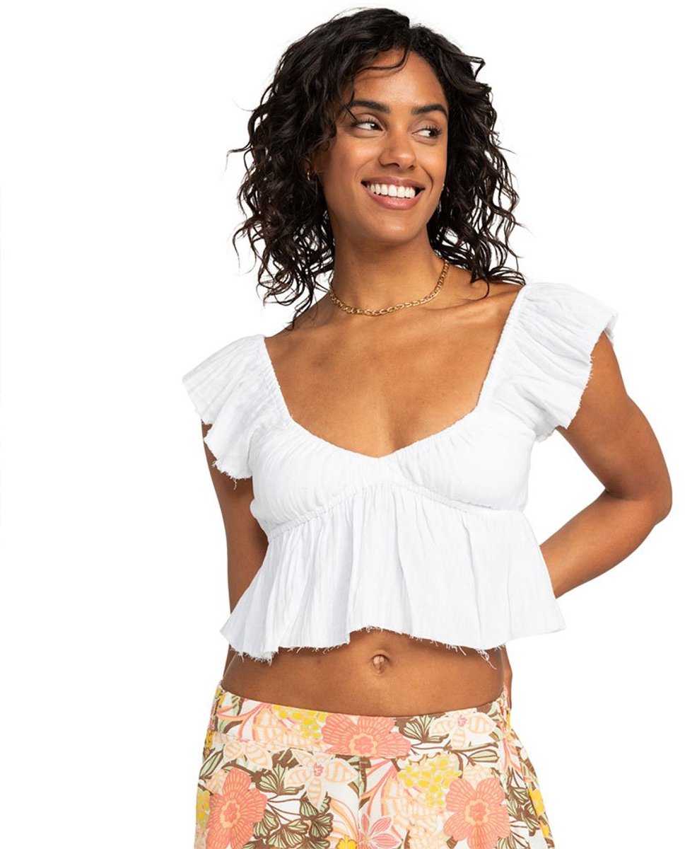 Roxy Brisa Woven Top Top Zonder Mouwen XS Vrouw Egret / Solid
