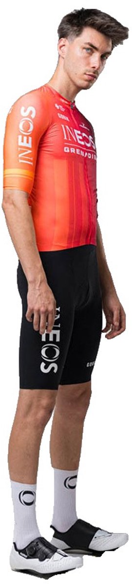 Gobik Teams Reactive Ineos Grenadiers 2024 Korte Mouw Wielertrui Oranje 2XS Man