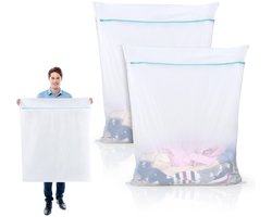 Ibenzoa® Grote herbruikbare wasnetten met ritssluiting voor beddengoed en gordijnen