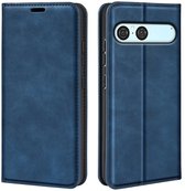 Étui Bookcase de Luxe MobyDefend Sony Xperia 10 VII (fermeture magnétique) - Blauw - Étui pour téléphone portable - Étui pour téléphone compatible avec : Sony Xperia 10 VII