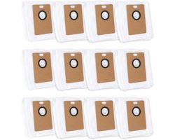 Dailygoods- Stofzuigerzakken 12 Stuks - RVA202 - Grote Capaciteit 3,5 L - Compatibel met Tapo RV30 Max Plus/RV20 Max Plus - Perfecte Pasvorm - Goed Afdichtingsontwerp - Stofzak