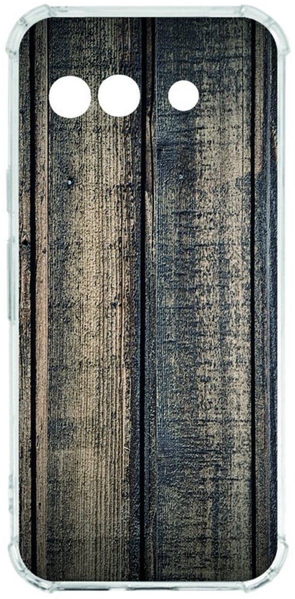 Google Pixel 9a Hoesje - Steigerhout TPU Antishock