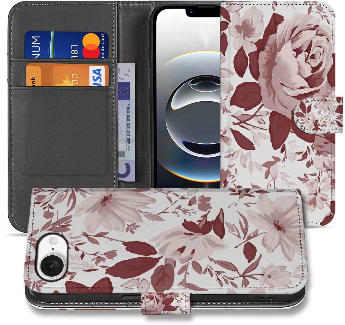 Hoesje iPhone 16e/17e Watercolor Flowers