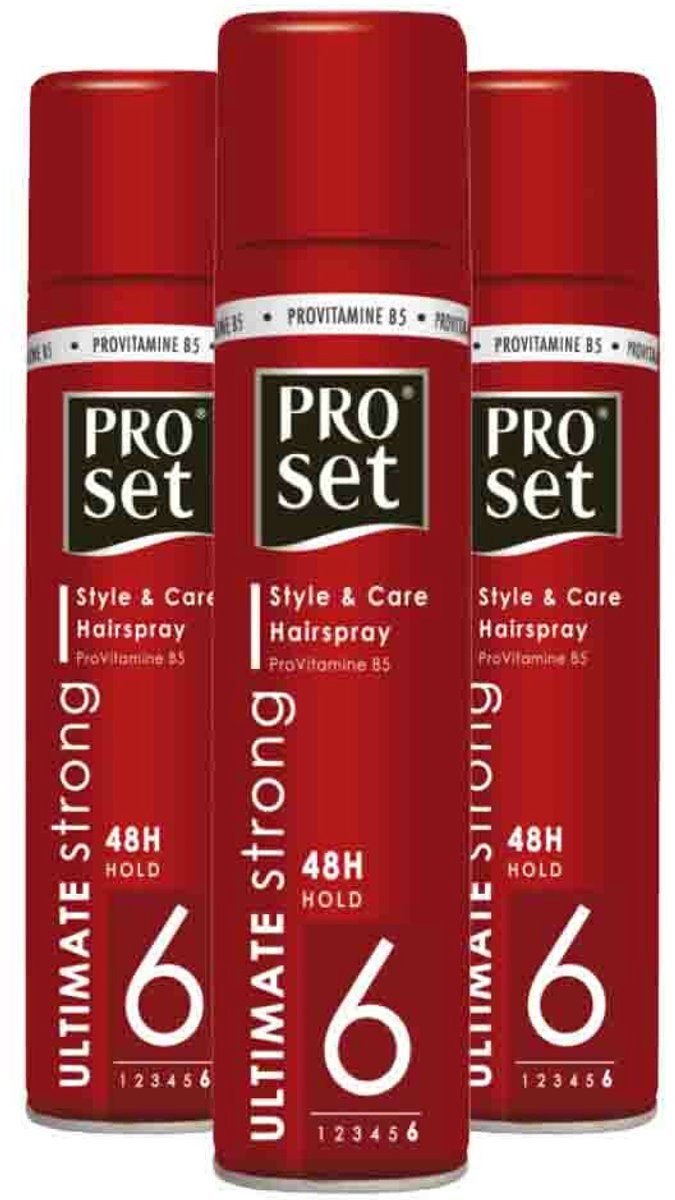 Proset Haarspray Ultimate Sterk - 3 x 300 ml - Voordeelverpakking