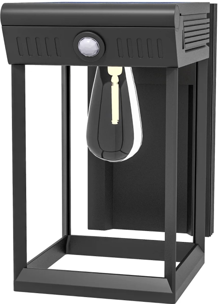 Solar Tuinlantaarn met Bewegingssensor - Tuinzonnelamp - Buitenlamp - Zonnelamp - Tuinlamp
