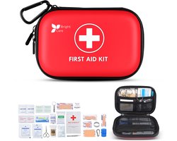 Bright CareĀ® 104-Delige EHBO Kit - Complete Verbanddoos - ehbo-kits - Noodpakket - EHBO Set voor Auto, Thuis, en Reis - First Aid Kit met Pleisters en Verbandtrommel - Compact en Handig