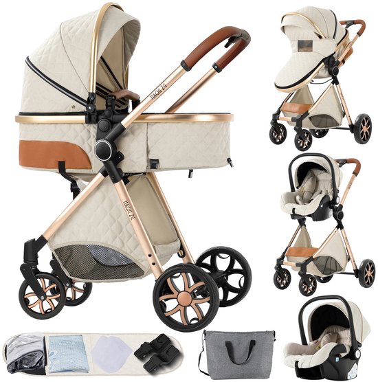 Bibeenah 3-in-1 Kinderwagen - Lichtgewicht, Compact en - Bibeenah - €199,95