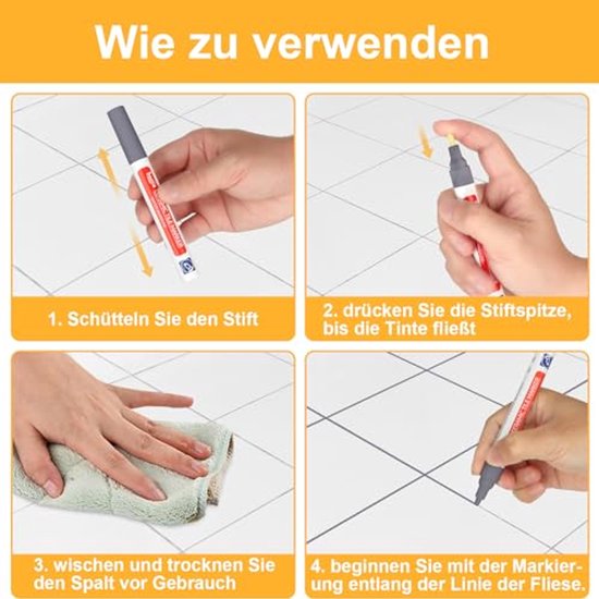 Voegenstift Lichtgrijs - 10 Stuks voor Tegelreparatie en Restauratie — afbeelding 4