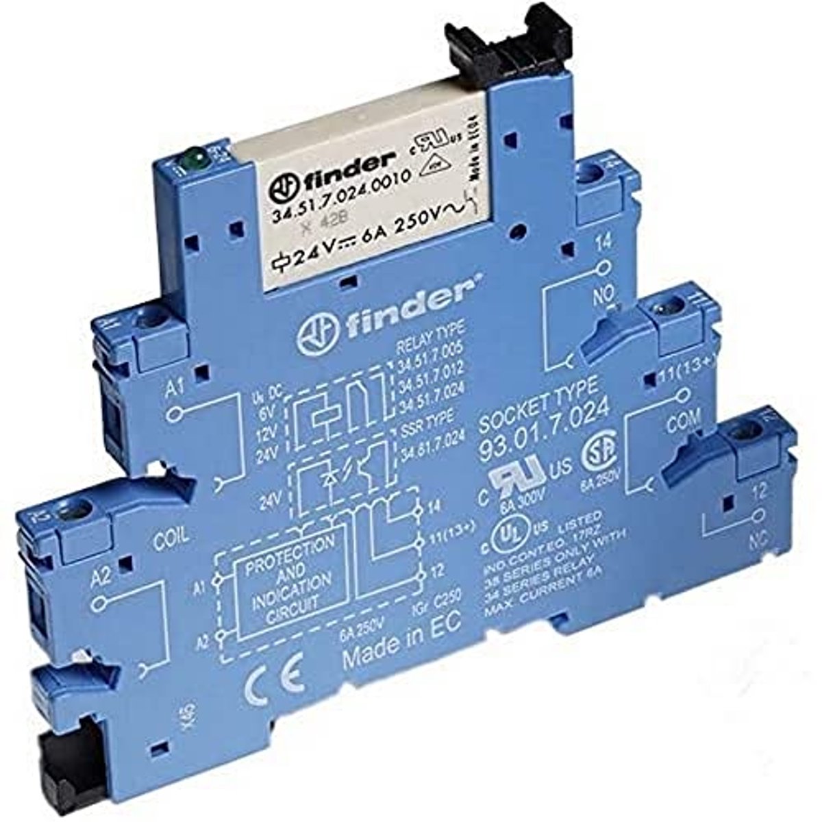 Koppelrelais 6,2 mm - Interface EMR 1CO MORS.VITE