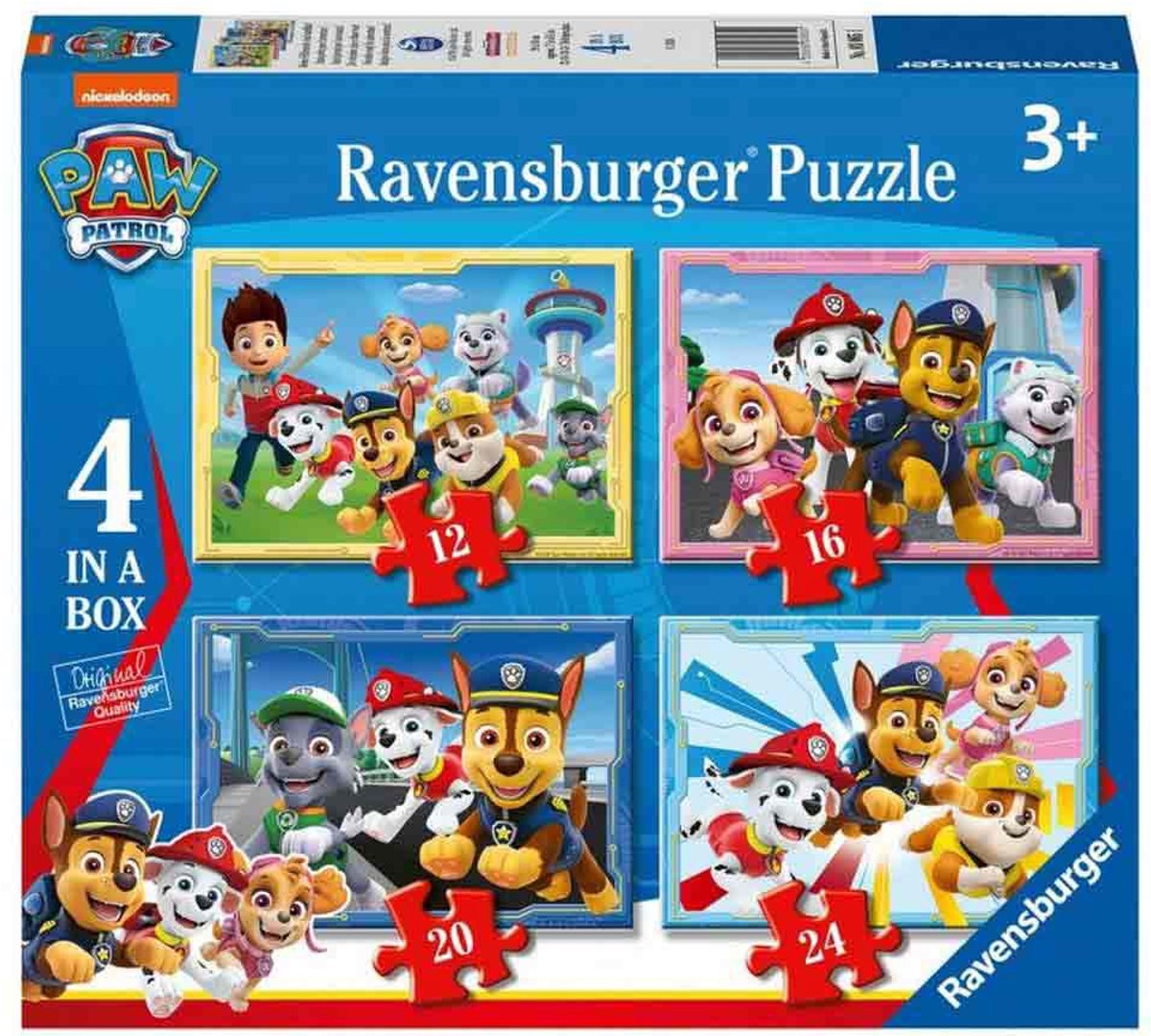 Ravensburger puzzel PAW Patrol - 12+16+20+24 stukjes — afbeelding 8