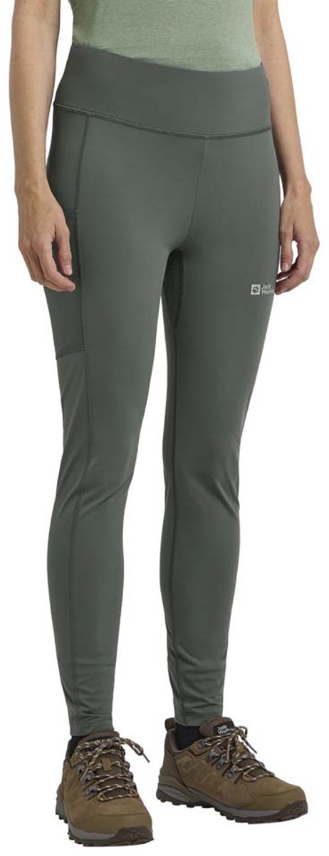 Jack Wolfskin Klintal Leggings Groen M Vrouw