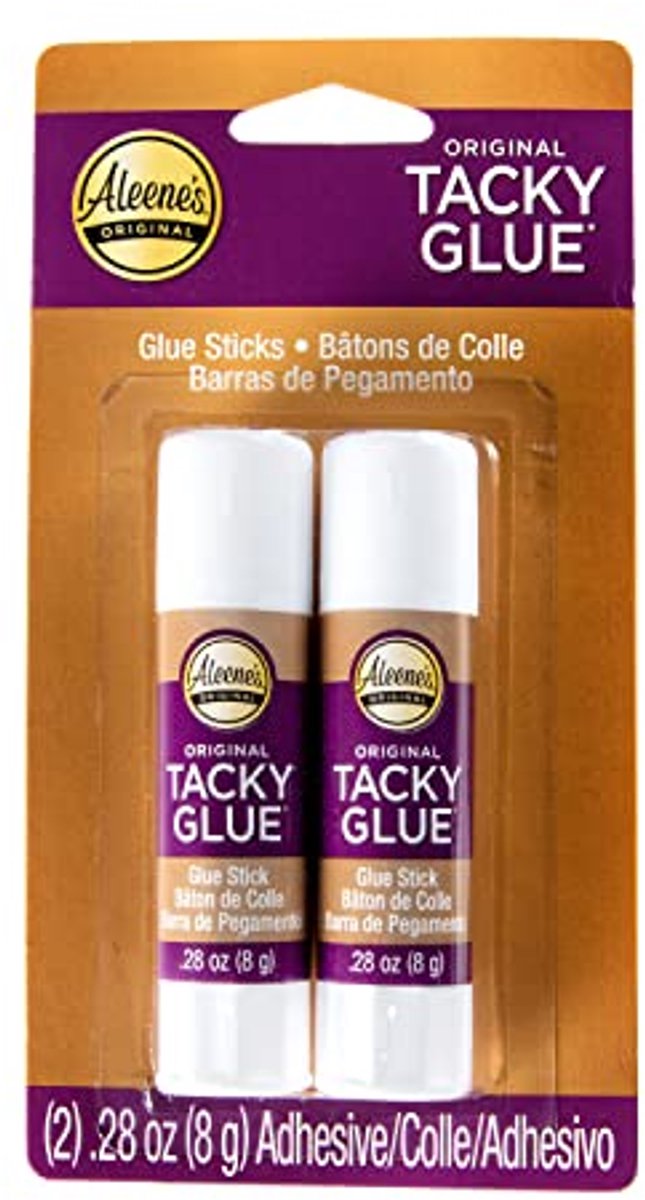 Originele Tacky Lijm Sticks 2-pack - Sterke, Kindvriendelijke Lijm voor Projecten