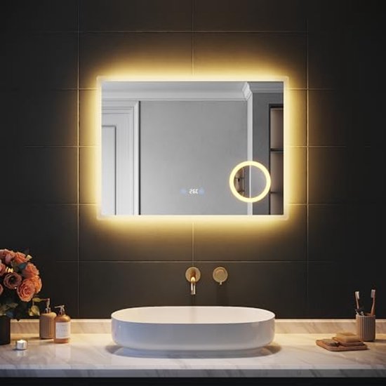 Spiegel met Anti-condens en Ledverlichting frameloos