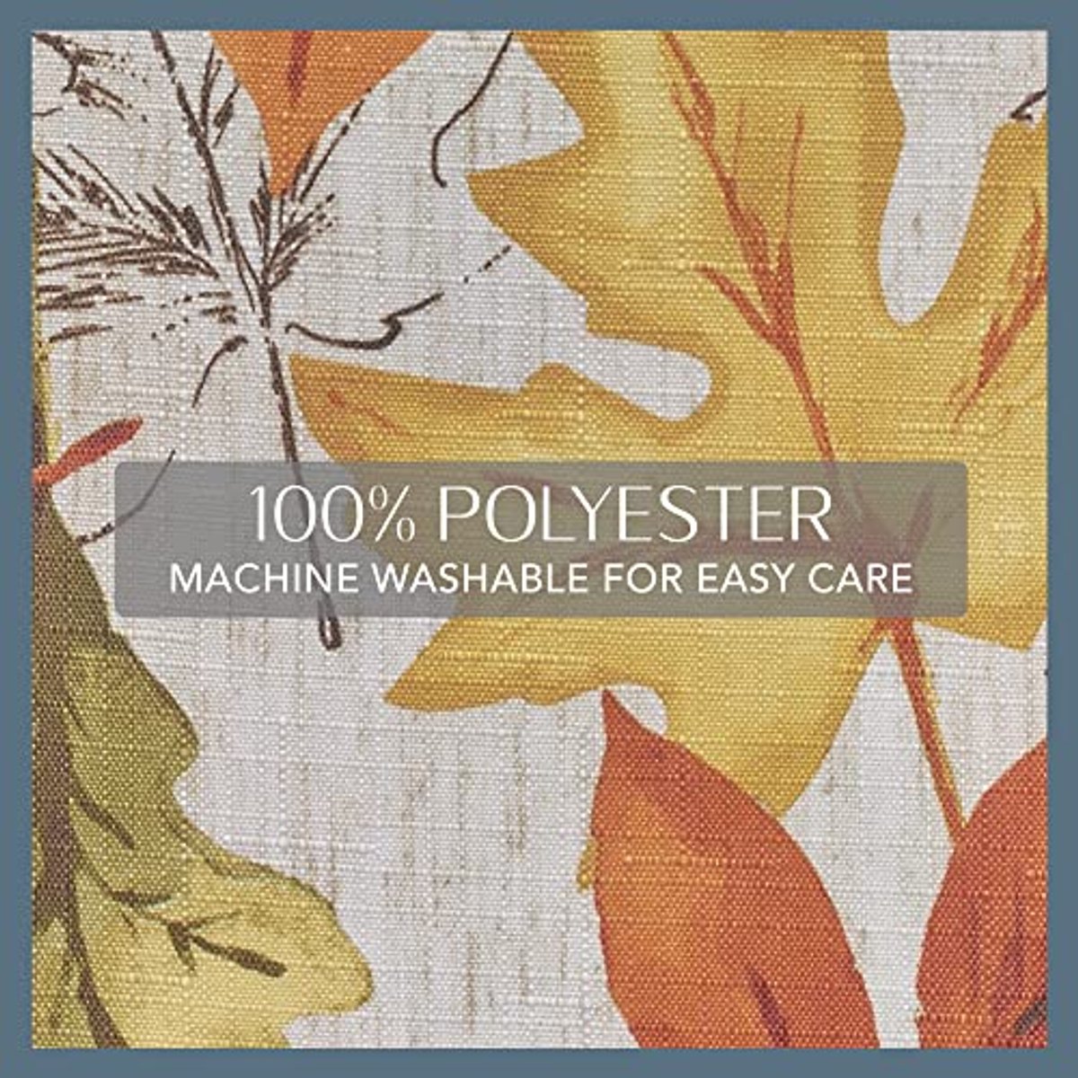 Herfst Tafelkleed met Bladmotief - Polyester, Multi Color, 60" x 120"