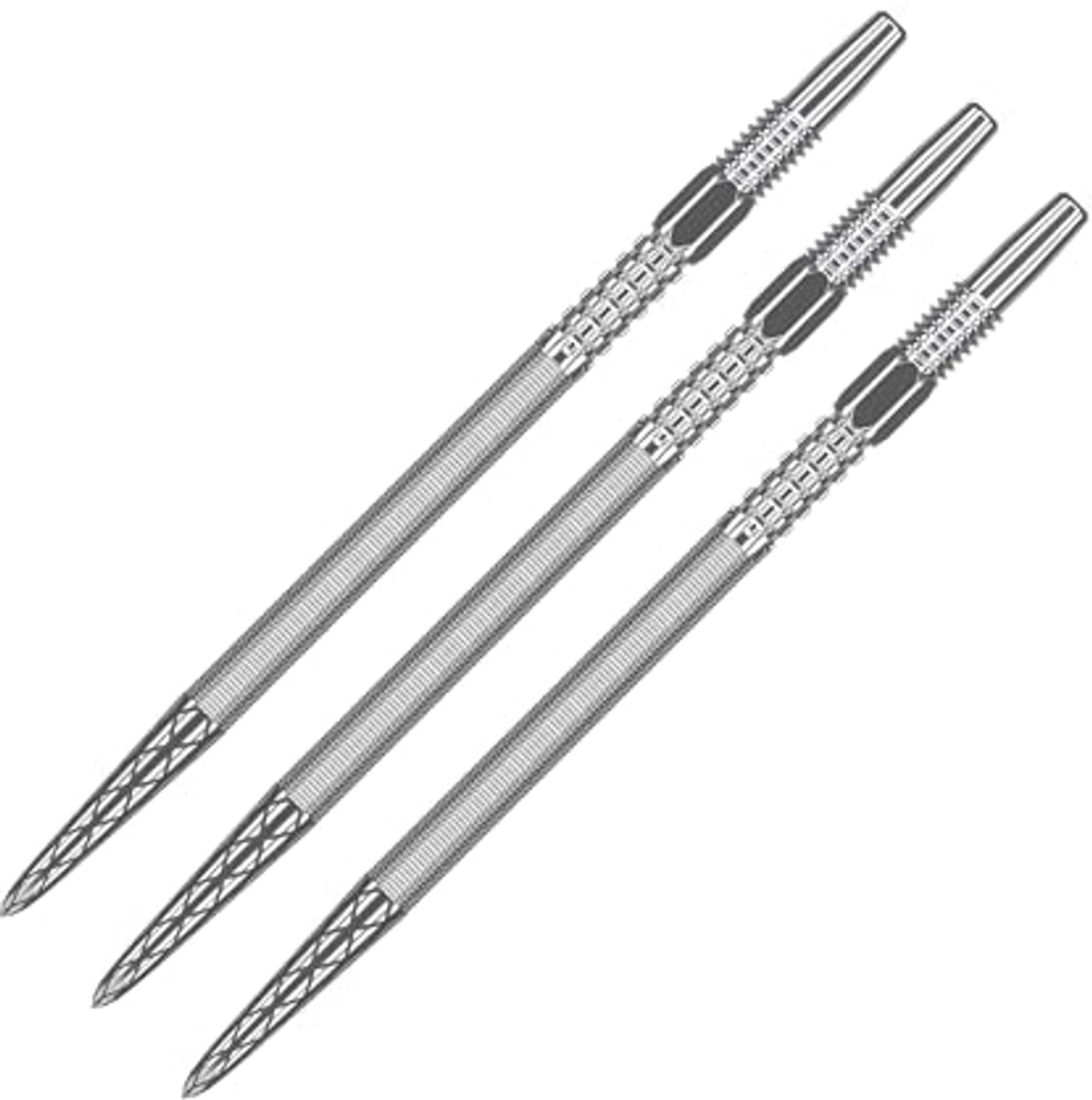 Dartpunten 3-pack voor professionele dartaccessoires - 26 mm, 30 mm, 35 mm, 40 mm - Goud, Zilver, Zwart