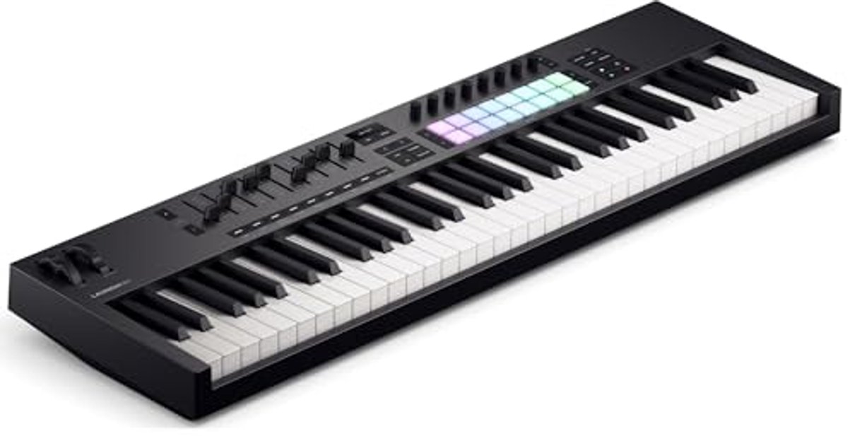 MIDI Keyboard Controller 61 Toetsen met DAW Integratie, Arpeggiator en Drumpads