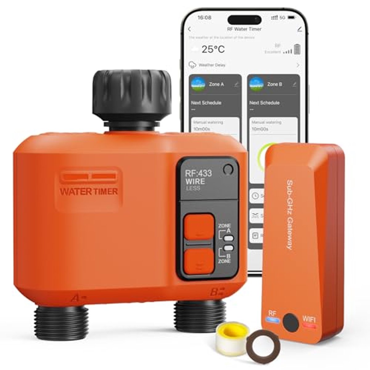 Slimme WiFi Water Timer voor Tuin en Besproeiing