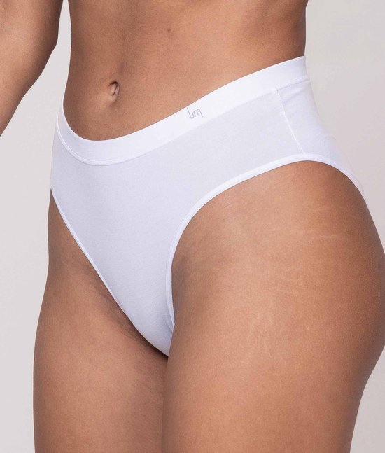 Slips femme Undiemeister - Lot de 3 - White Chalk - Sous-vêtements respirant soyeux et doux - Bande élastique - Coutures plates - Sans étiquette - Finition lisse - Tencel - Slips - Taille L