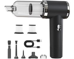 Draadloze Handstofzuiger 12000Pa Krachtige Zuigkracht 3-in-1 Functie 5200mAh Accu Compact en Lichtgewicht voor Huis, Auto en Huisdierenharen