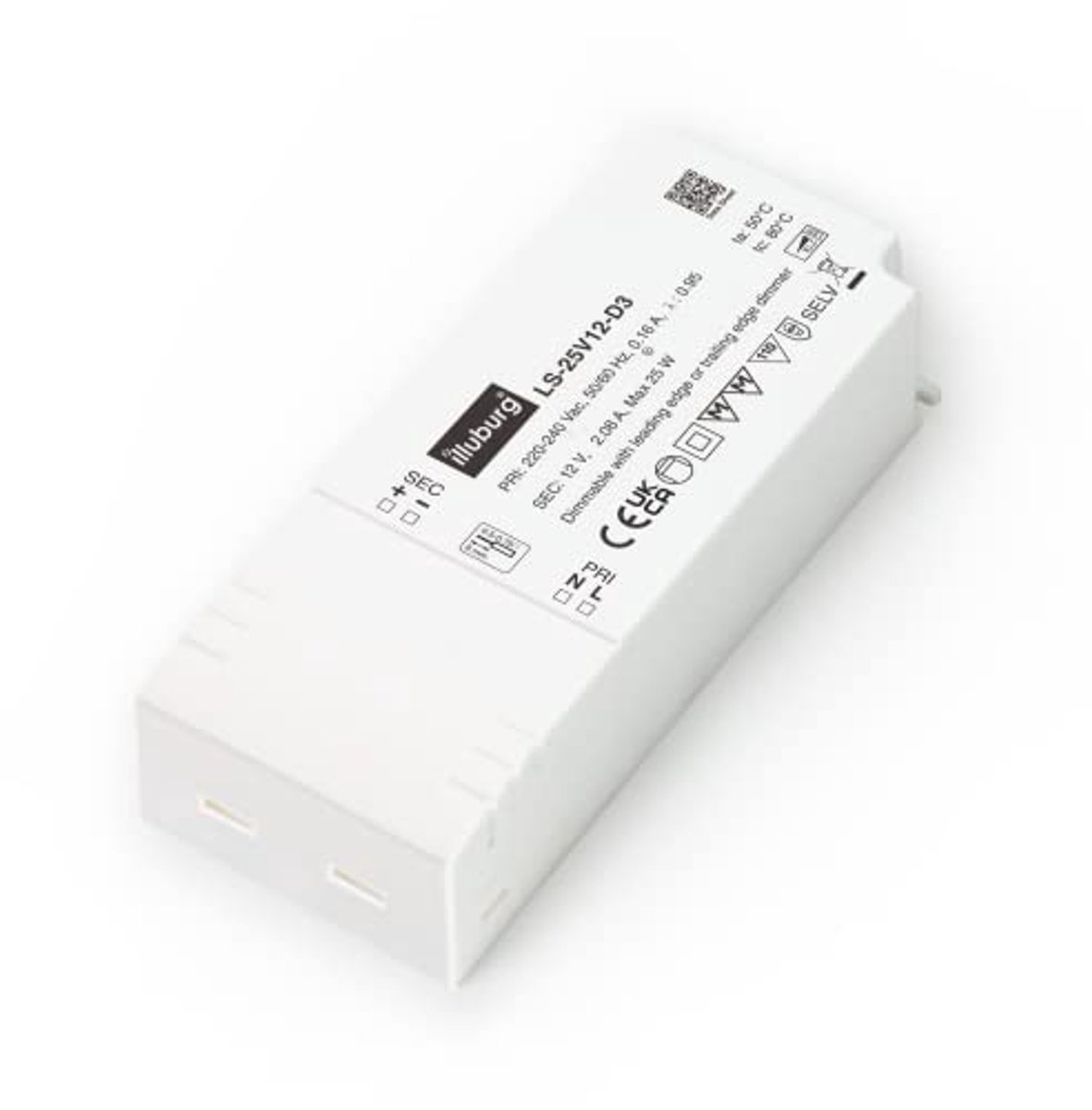 Dimbare LED Transformator 12V 10W - 25W voor LED-Strips