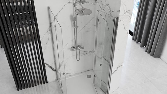 Rea Fold N2 80X80 Cabine De Douche Chrome 80X80X190Cm