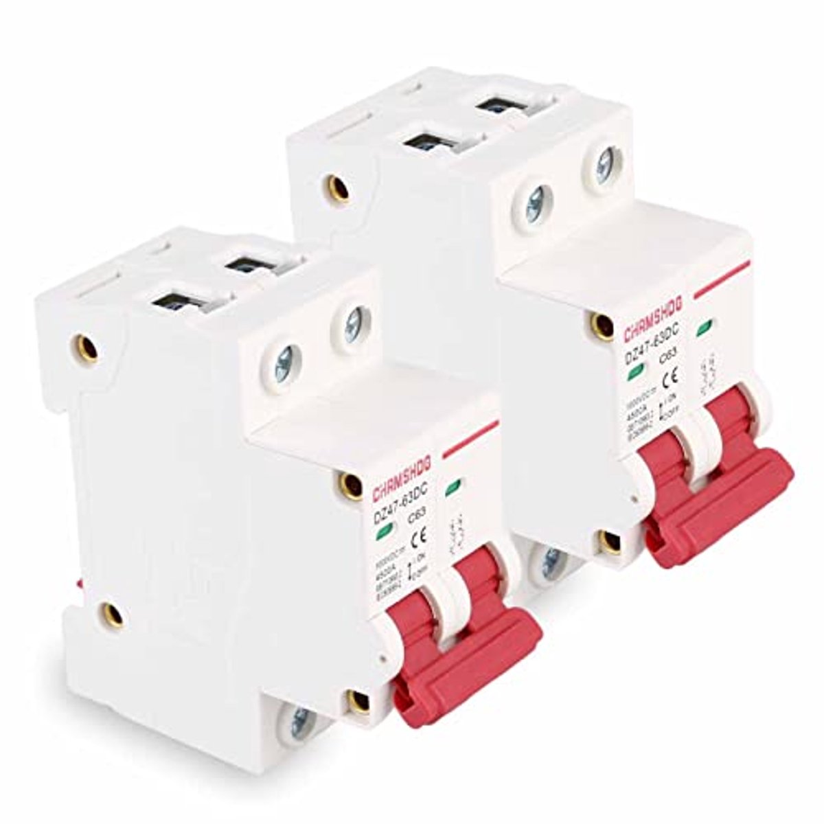 Zekeringautomaat 2 Stuks 1000V 63A Fotovoltaïsche DC Stroomonderbreker