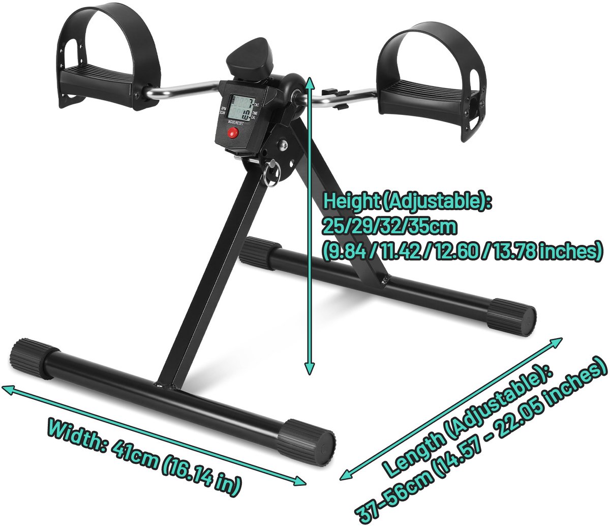 Revalidatiefiets - Hometrainer armen benen - zwart thumbnail 2