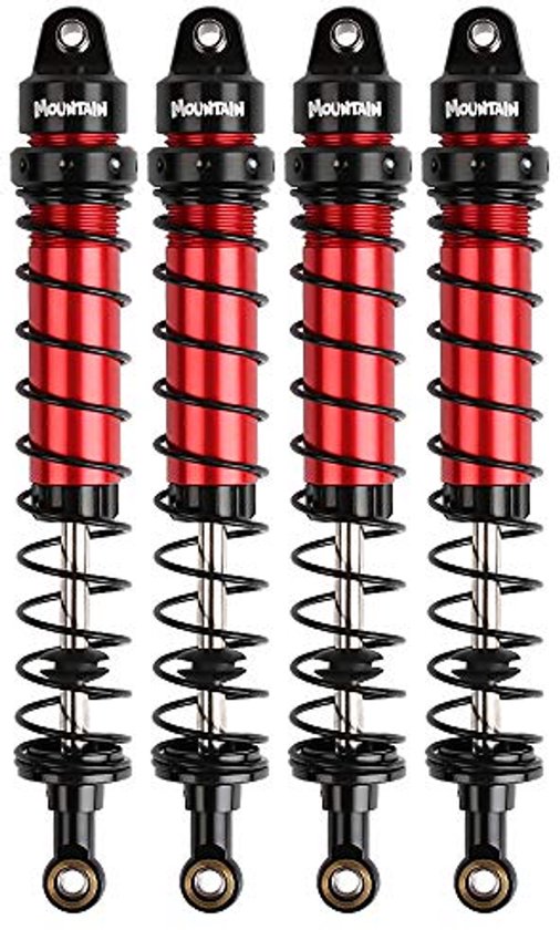 Amortisseur RC pour véhicules Crawler 1:10 - Noir & Rouge, 120 mm