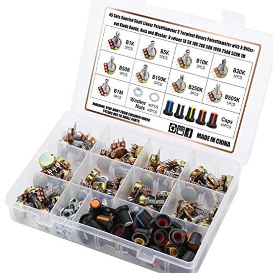 Lineaire Potentiometer 45 reeksen met Gekartelde Schacht en Diverse ...