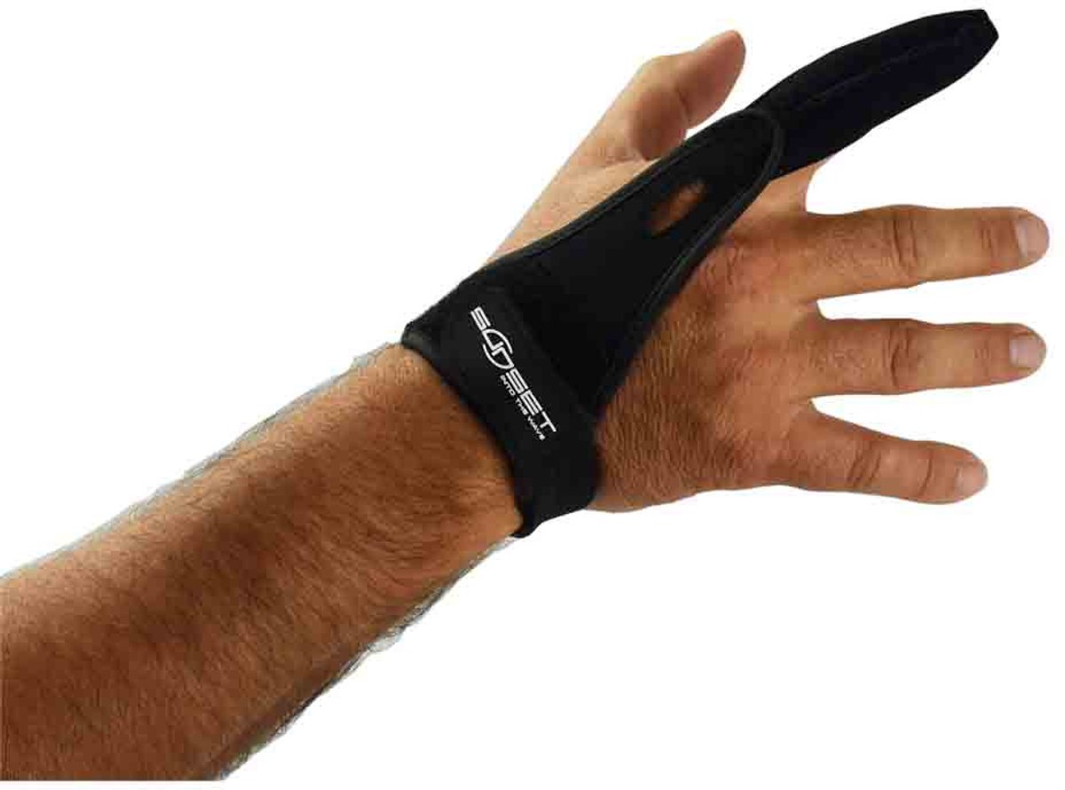 Sunset Suncaster Deluxe Surfcasting Handschoen Zwart
