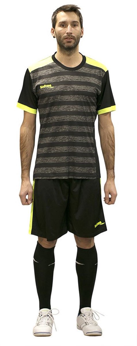 Softee Leader Korte Mouw Set Zwart XL Man