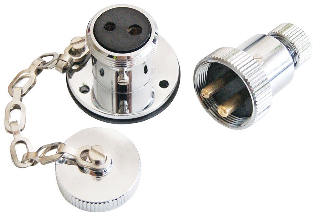 A.a.a. 3p Waterdichte Stekker 5a Zilver